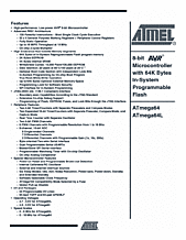 DataSheet ATmega64 pdf